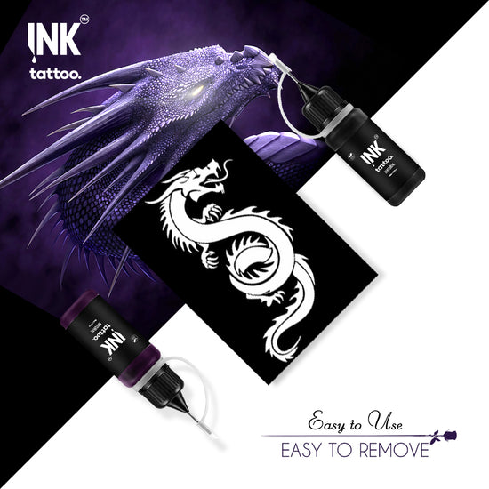 Temporary dragon tattoo